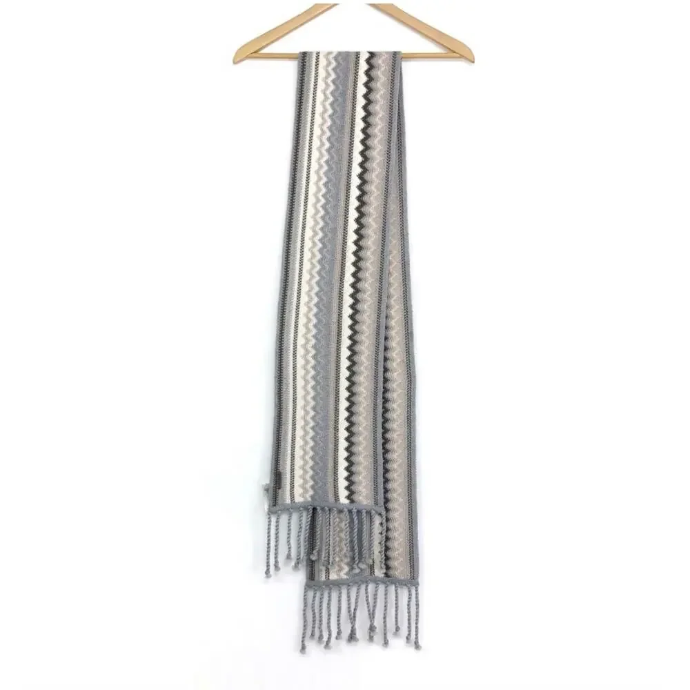 SMARTWOOL Pine Lake Chevron Scarf Grey